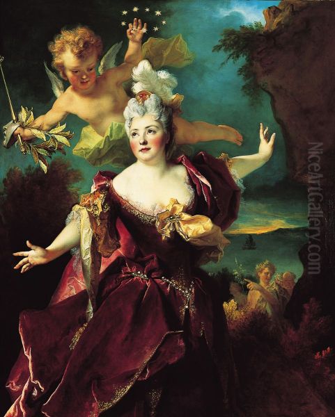 Portrait de Marie-Anne de Chateauneuf, dite Mlle Duclos, dans le role d'Ariane - view 1