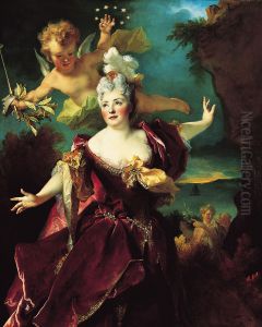 Portrait de Marie-Anne de Chateauneuf, dite Mlle Duclos, dans le role d'Ariane