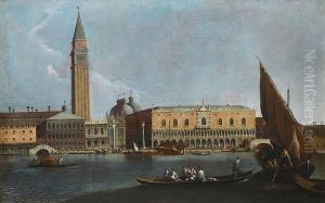 The Bacino Di San Marco, Venice, With Thedoge's Palace And The Campanile by Bernardo Canal