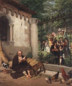 Lazarus and the Rich Man by Eduard Karl Franz von Gebhardt