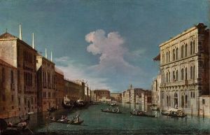 Il Canal Grande Da Ca"" Vendramin Calergi Al Canale Di Cannaregio by Bernardo Canal