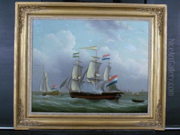 Fregatschip 'Rotterdams Welvaren' op de Maas te Rotterdam - view 1
