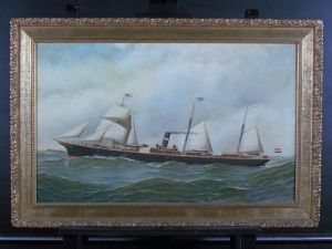 Het s.s. 'W.A. Scholten' van de Nederlandsch Amerikaansche Stoomvaart Maatschappij (NASM)