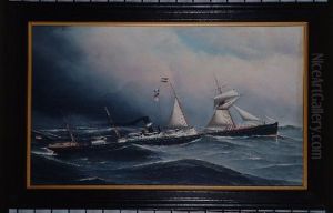 Het s.s. 'Obdam' van de Nederlandsch Amerikaansche Stoomvaart Maatschappij (NASM)