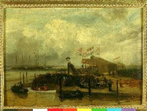 Roeiwedstrijd van de K.N.Y.C. te Rotterdam by Charles Rochussen