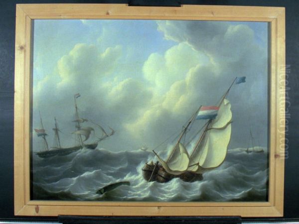 Loodsrinkelaar en oorlogsfregat - view 1