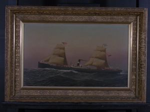 Het s.s. 'Amsterdam' (I) van de Nederlandsch Amerikaansche Stoomvaart Maatschappij (NASM) by Antonio Nicolo Gasparo Jacobsen