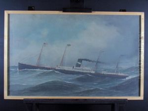 Het s.s. 'Amsterdam' (II) van de Nederlandsch Amerikaansche Stoomvaart Maatschappij (NASM)