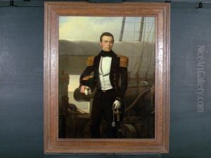 Portret van marine-officier Jan Vos