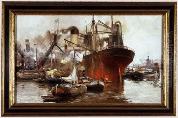 Graanoverslag in de haven van Rotterdam - view 1