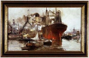Graanoverslag in de haven van Rotterdam
