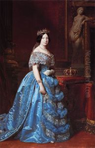 Retrato de la reina Isabel II de Espana (1830-1904)