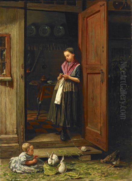 Jeune paysanne. - view 1