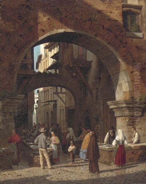 The fish market, Rome. - view 1