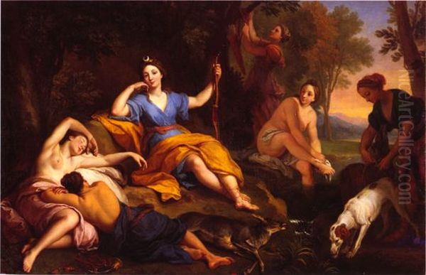 Diane et ses compagnes se reposant apres la chasse - view 1