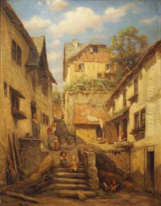 Treppenaufgang an der Eichengasse in Kronberg Treppenaufgang an der Eichengasse in Kronberg