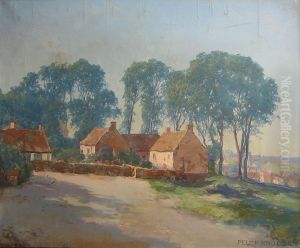 View of a town. View of a town.