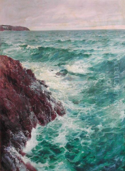 Coastal cliffs at Bornholm, Denmark. - view 1