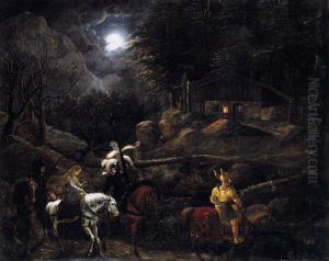 Ritter vor der Kohlerhutte by Karl Philipp Fohr