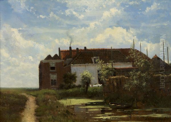 'Boerderij aan vaart' of 'De waslijn' - view 1