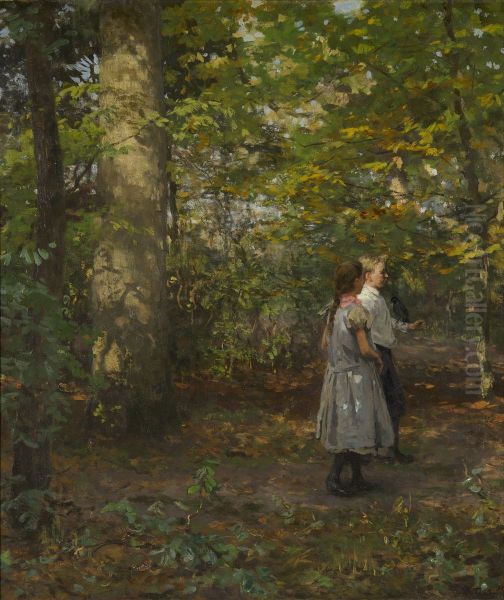 Kinderen in het bos - view 1