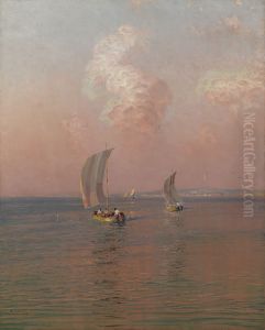 Evening falls by Nikolay Nikanorovich Dubovskoy