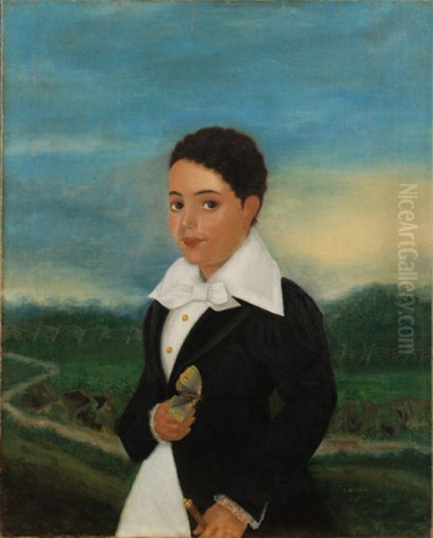 Creole Boy with a Moth - view 1