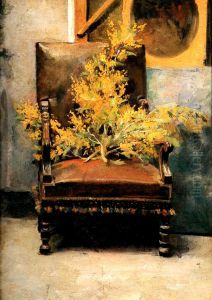 Mimosa (Silla con flores) by Cristobal Rojas