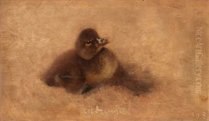 Duckling by Bruno Andreas Liljefors