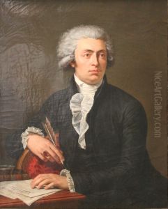 Portrait du docteur Henri Fabre, frere du peintre by Francois-Xavier Fabre