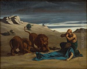 Saint-Paul entoure par les lions by Alexandre Cabanel