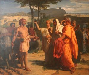 Cincinnatus recevant les ambassadeurs charges de lui porter les insignes de la dictature by Alexandre Cabanel
