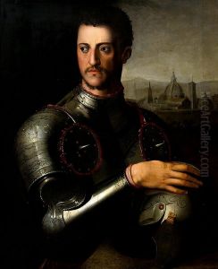Retrato del Gran Duque Cosme I de Medicis by Bronzino