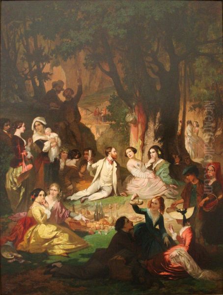 Le gouter champetre, souvenir des Pyrenees - view 1