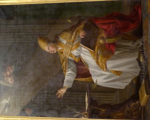 St. Gregory the Great, pope by Joseph-Marie Vien