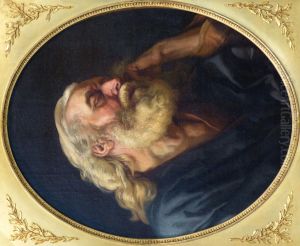 Old Man Asleep by Joseph-Marie Vien