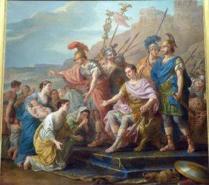 The Family ofCoriolanusfrom Flex and Deflect Besiege Rome by Joseph-Marie Vien