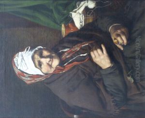 Dona Marioun, bonne vieille femme du peuple by Edouard-Antoine Marsal