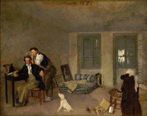 Ma chambre en 1825 by Octave Tassaert