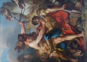 Diomedes, King of Thrace, Hercules Killed and Devoured by His Own Horses