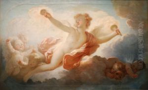 L'amour embrassant l'univers by Jean-Honore Fragonard