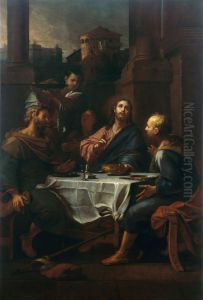 Le souper d'Emmaus by Claude-Guy Halle