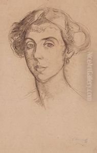 Retrato De La Baronesa De Guell by Ricard Canals