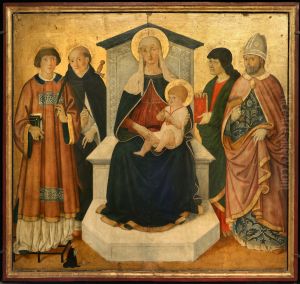 La Vierge et l'Enfant avec quatre saints by Pier Francesco Fiorentino