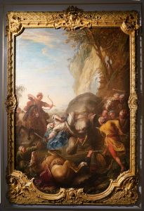 Chasse a l'elephant by Charles Parrocel