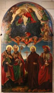 Coronation of Mary by Raffaellino del Garbo