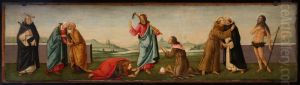 "Noli me tangere" (avec saint Pierre martyr, la Visitation, David, la rencontre de saint Francois et saint Dominique, saint Onuphre)