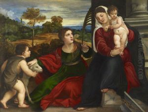 La Vierge, l'Enfant, sainte Agnes et saint Jean Baptiste by Titian