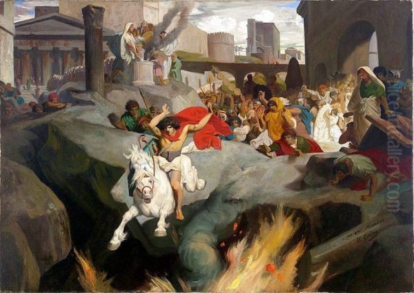The leap of Marcus Curtius - view 1