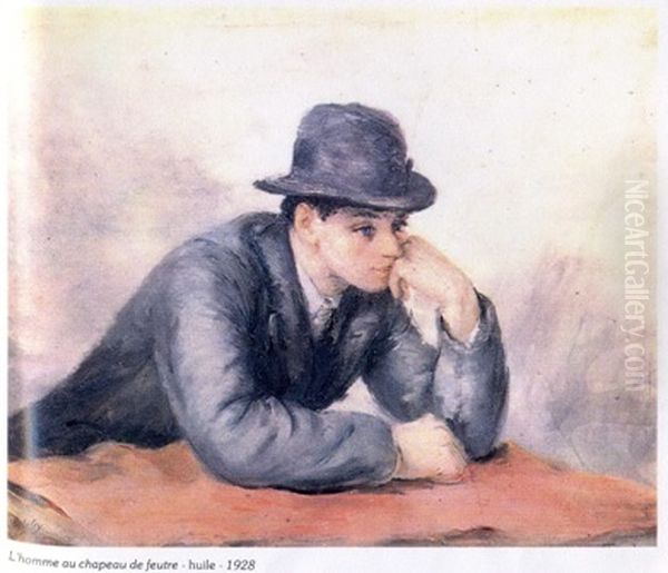 Man in felt hat - view 1